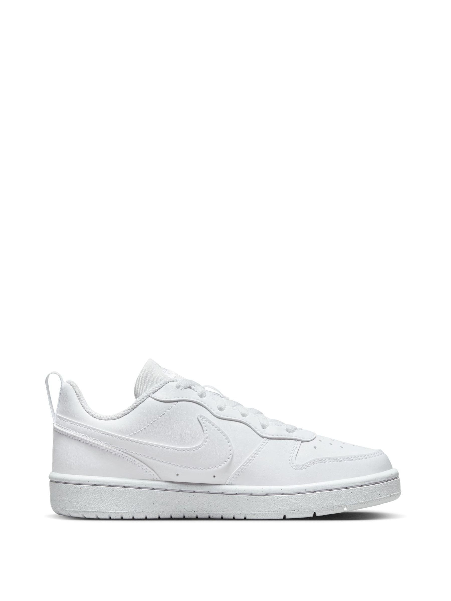 Nike White Youth Court Borough Low Recraft Trainers image 3