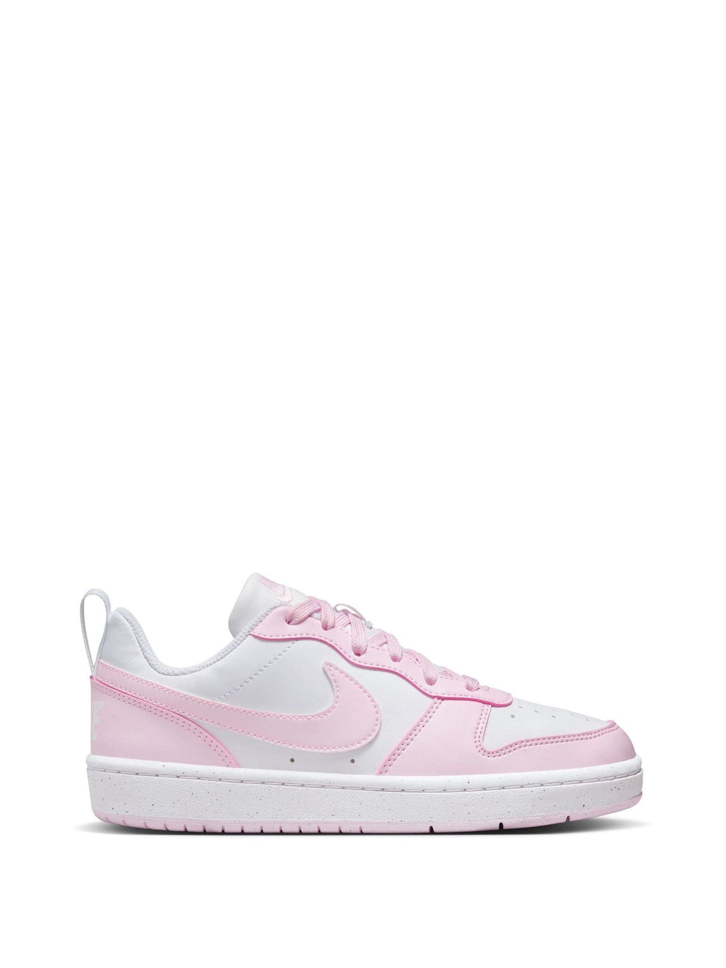 Nike White/Pink Youth Court Borough Low Recraft Trainers image 1