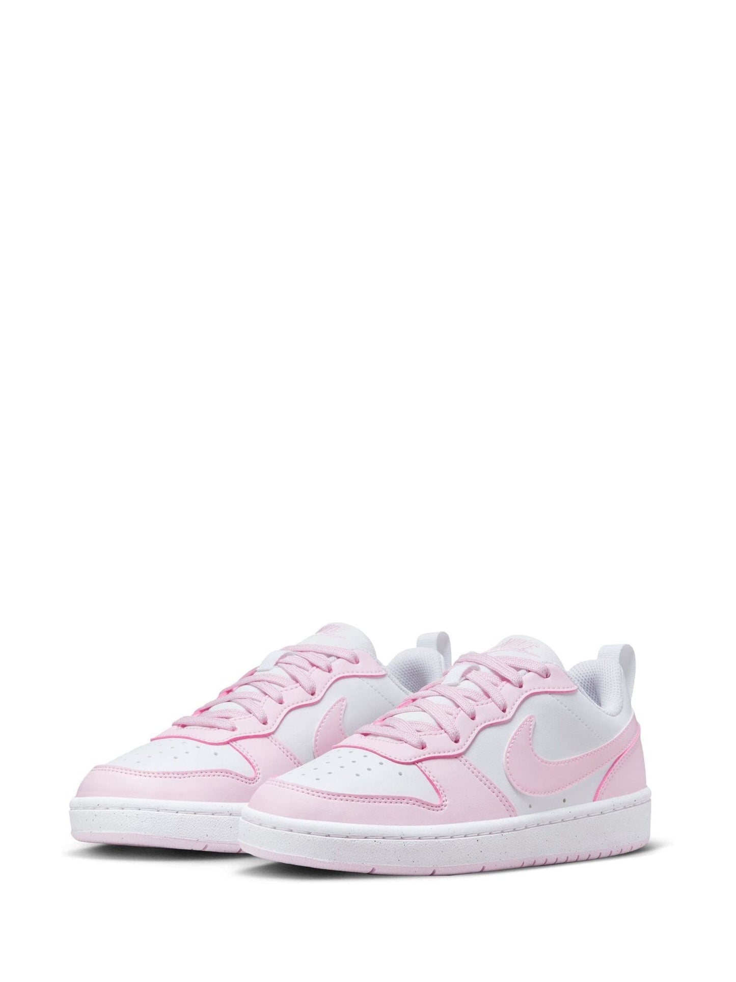 Nike White/Pink Youth Court Borough Low Recraft Trainers image 5