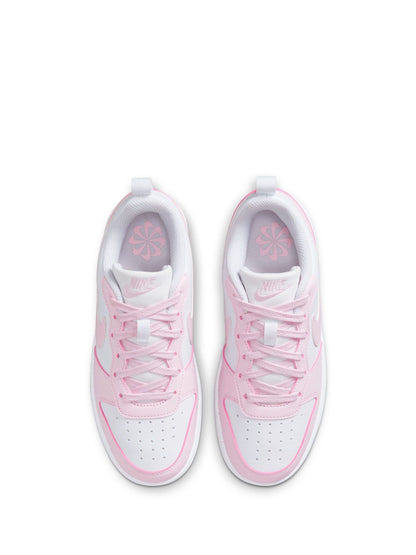 Nike White/Pink Youth Court Borough Low Recraft Trainers image 7