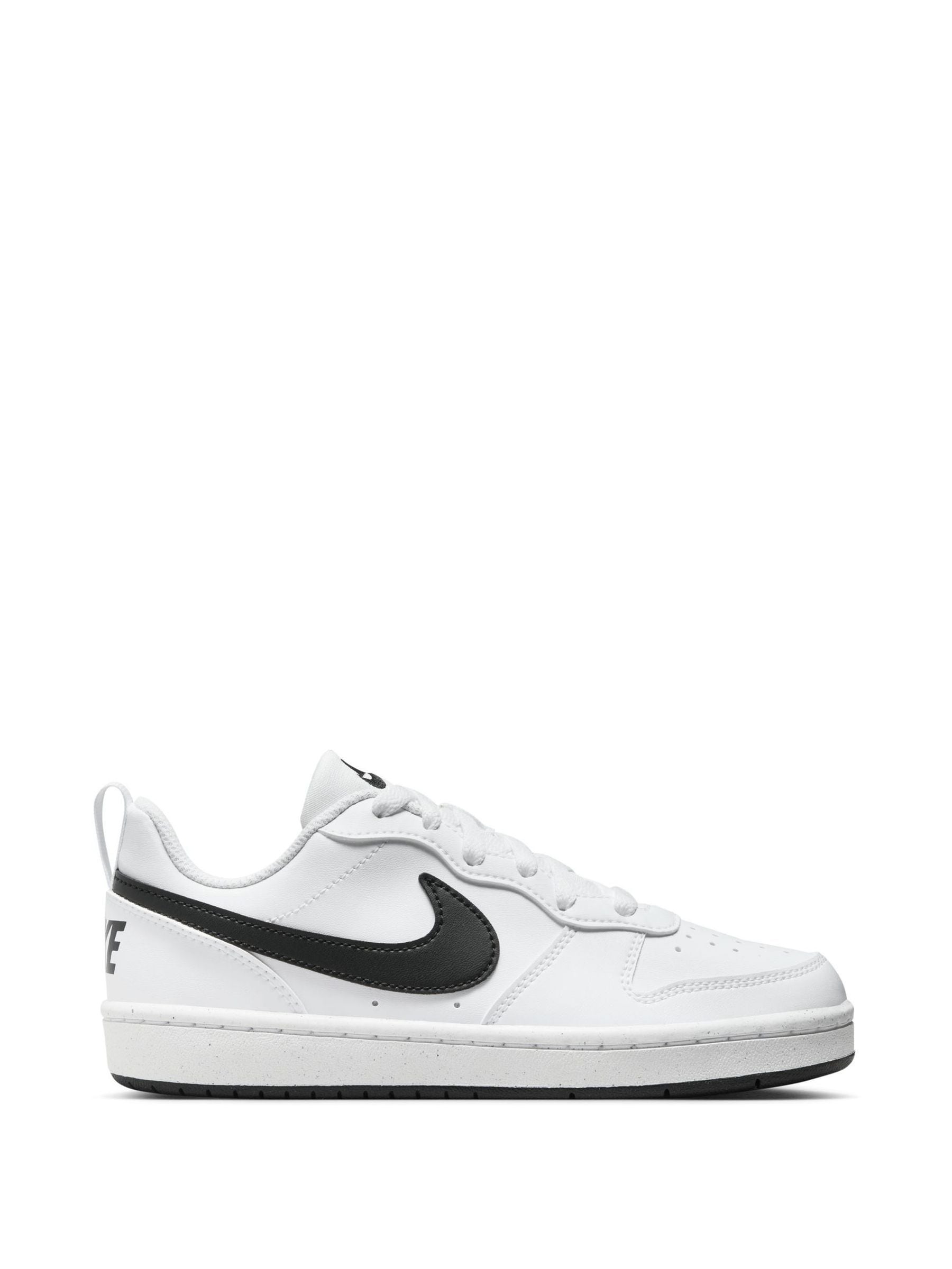 Nike White/Black Youth Court Borough Low Recraft Trainers image 1
