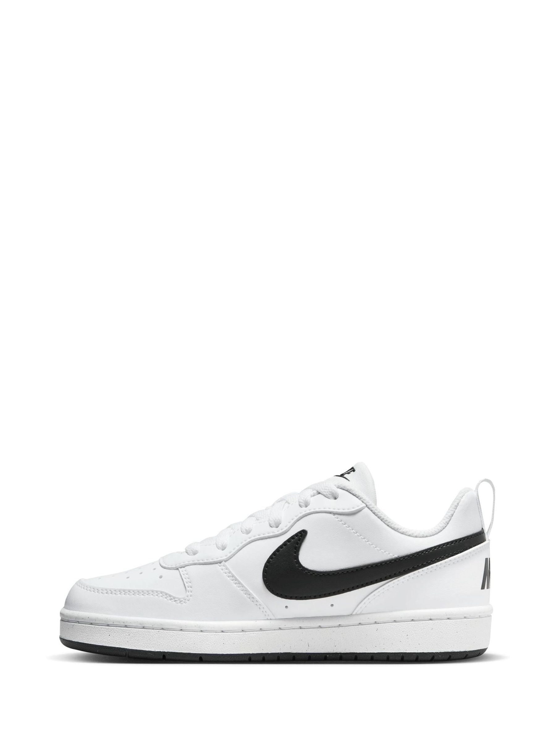 Nike White/Black Youth Court Borough Low Recraft Trainers image 4