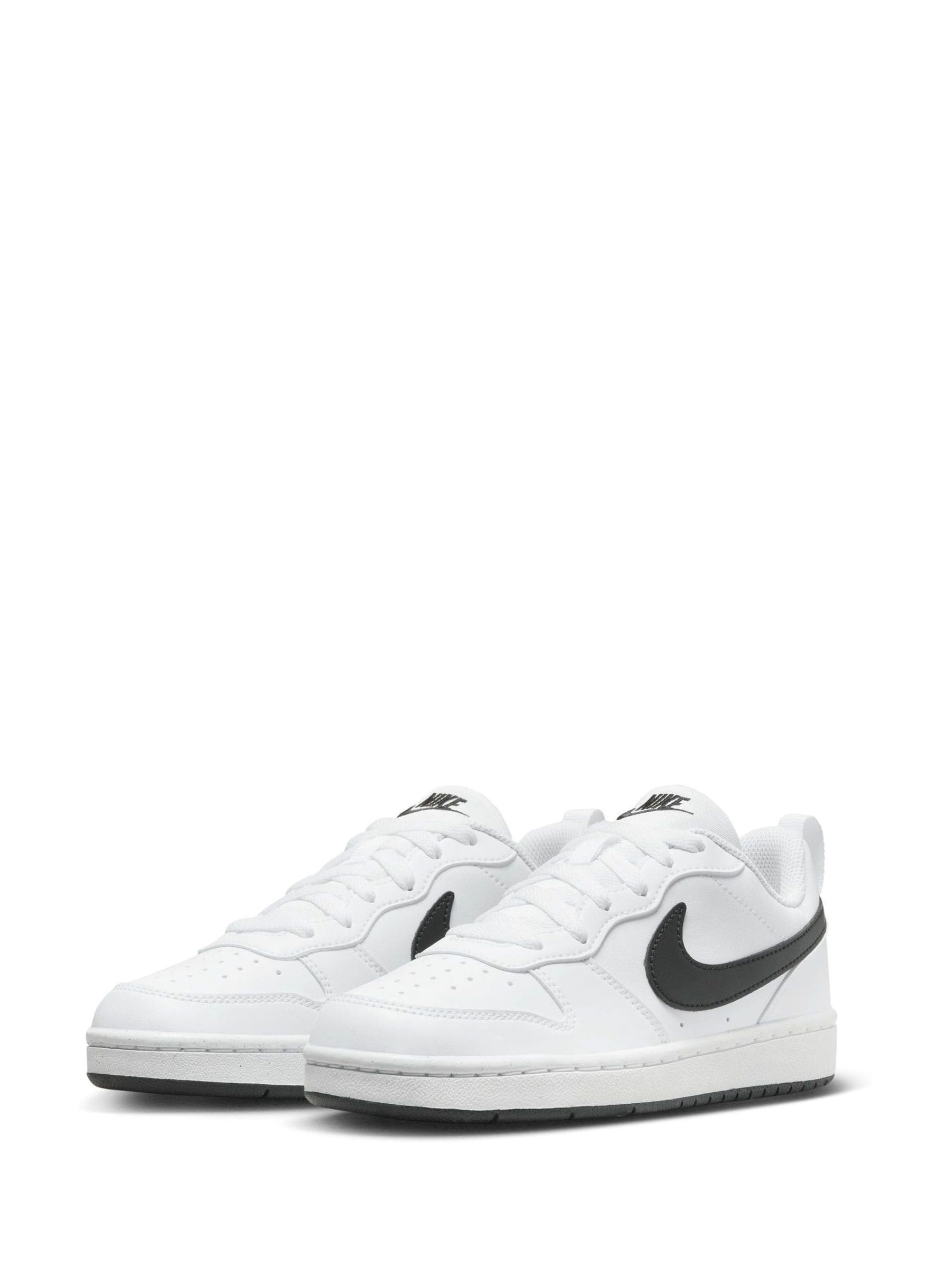 Nike White/Black Youth Court Borough Low Recraft Trainers image 5
