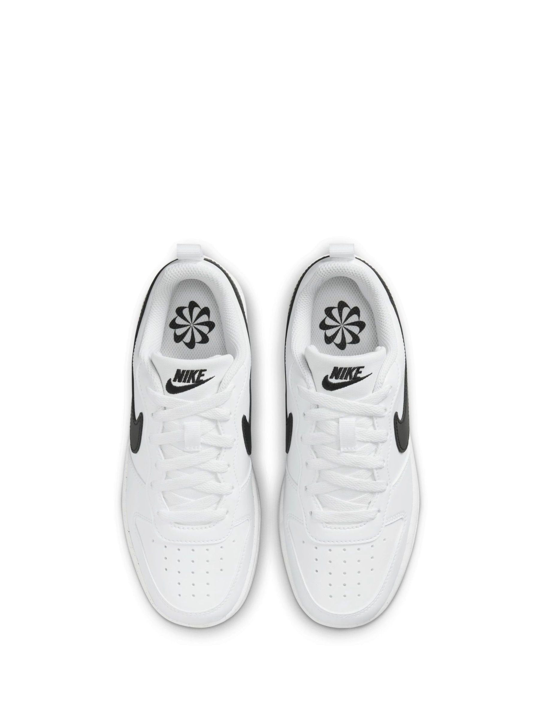 Nike White/Black Youth Court Borough Low Recraft Trainers image 7