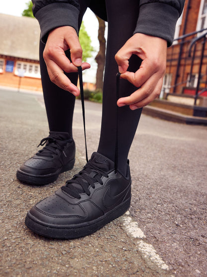 Nike Black Youth Court Borough Low Recraft Trainers image 1