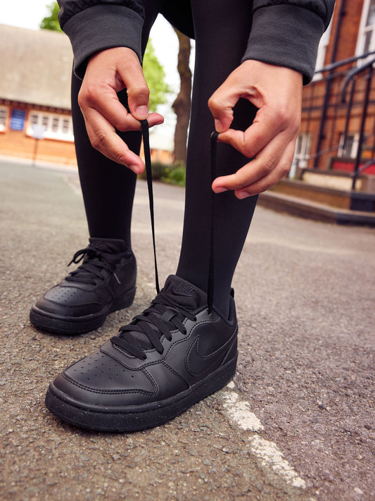 Nike Black Youth Court Borough Low Recraft Trainers image 1
