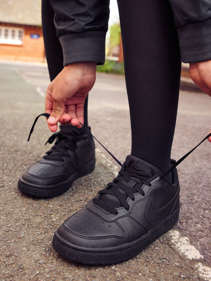 Nike Black Youth Court Borough Low Recraft Trainers image 2