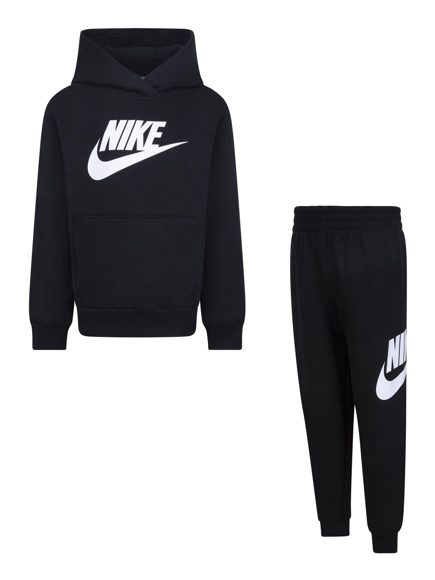 Nike Black Little Kids Club Fleece Tracksuit Set image 3