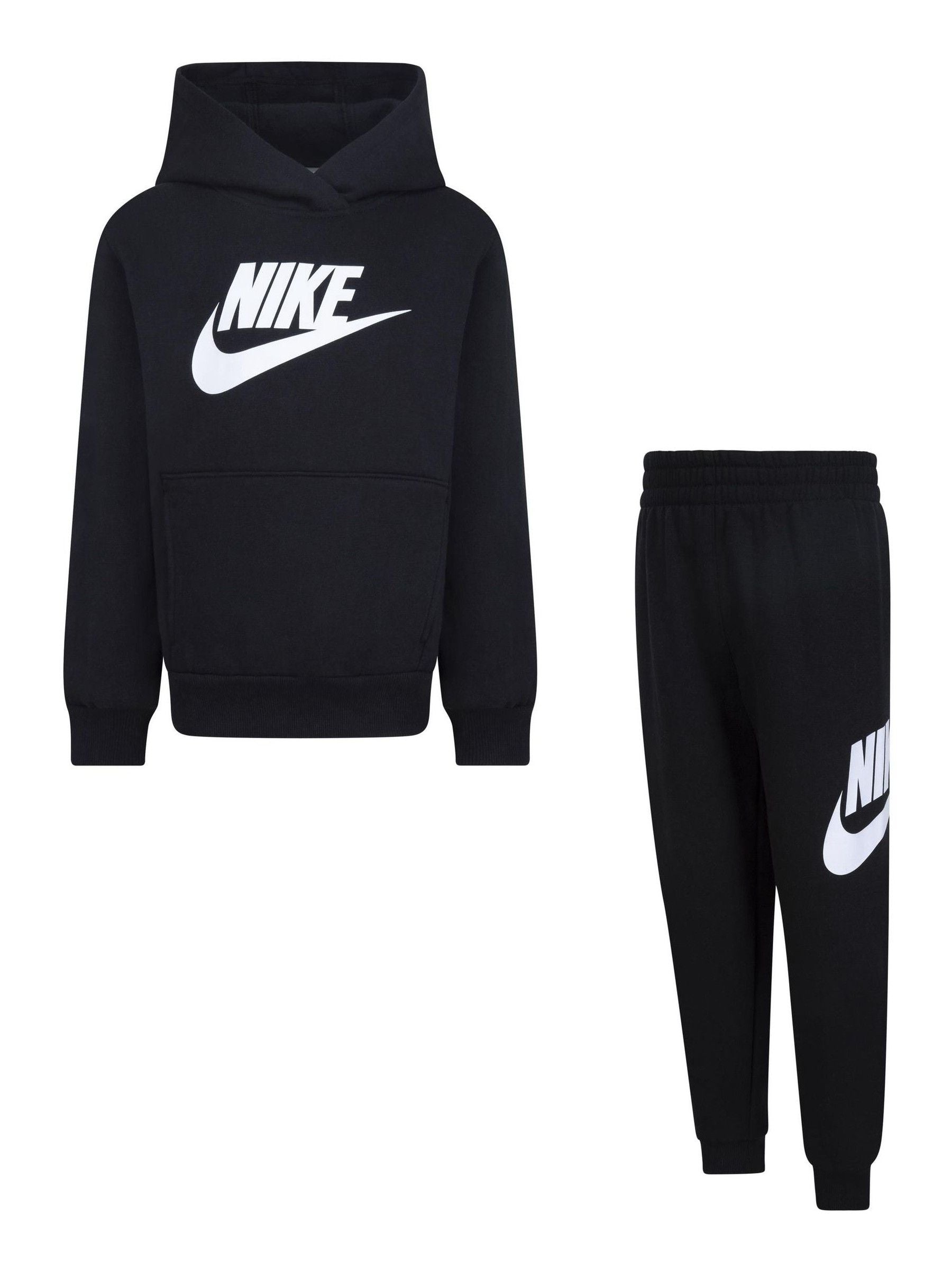 Nike Black Little Kids Club Fleece Tracksuit Set image 3