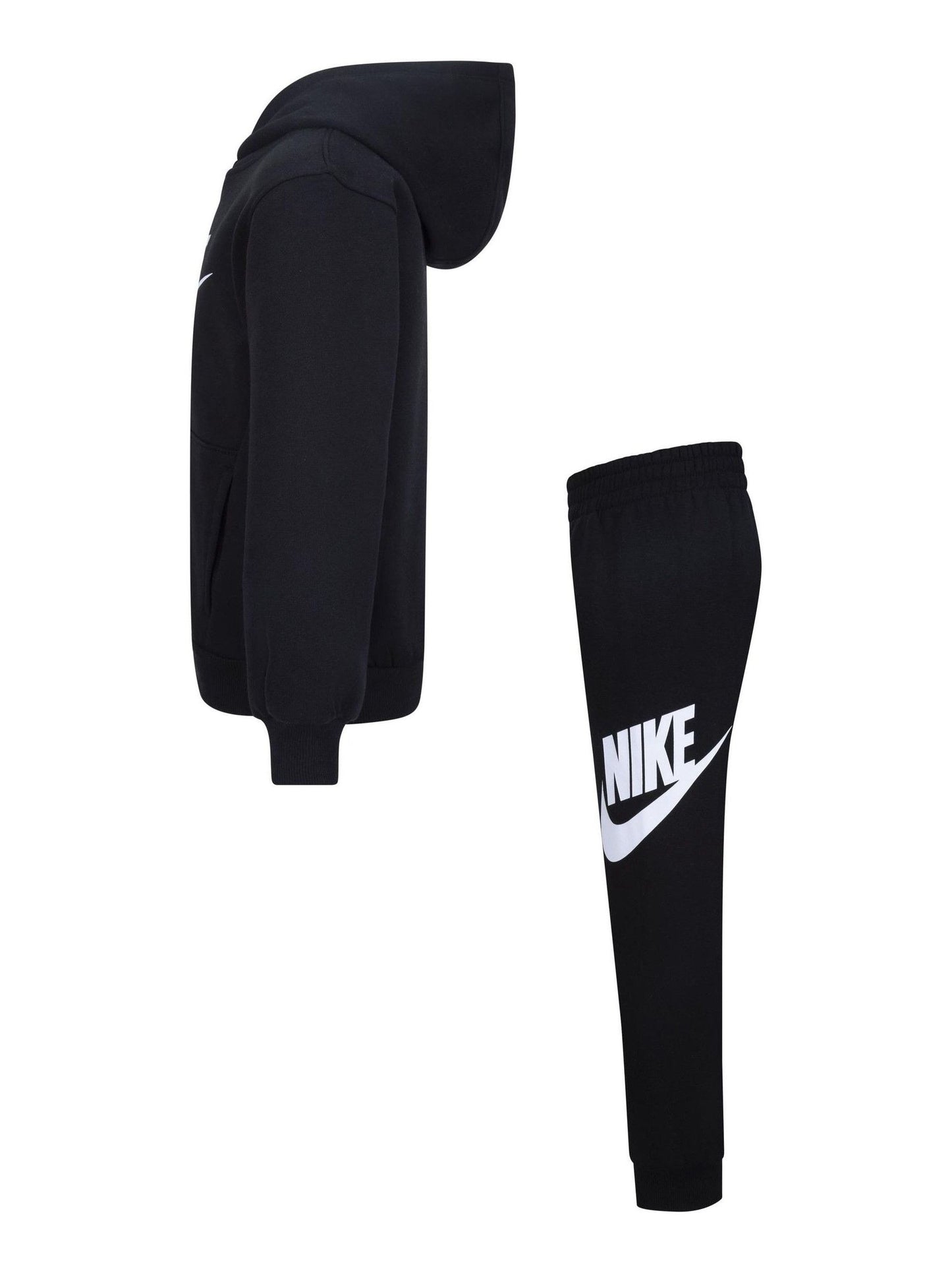 Nike Black Little Kids Club Fleece Tracksuit Set image 5