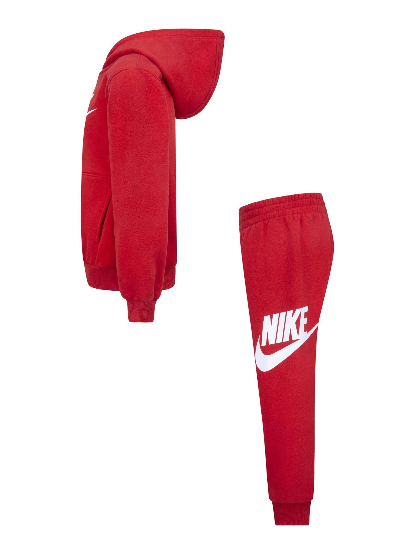 Nike Red Little Kids Club Fleece Tracksuit Set image 4