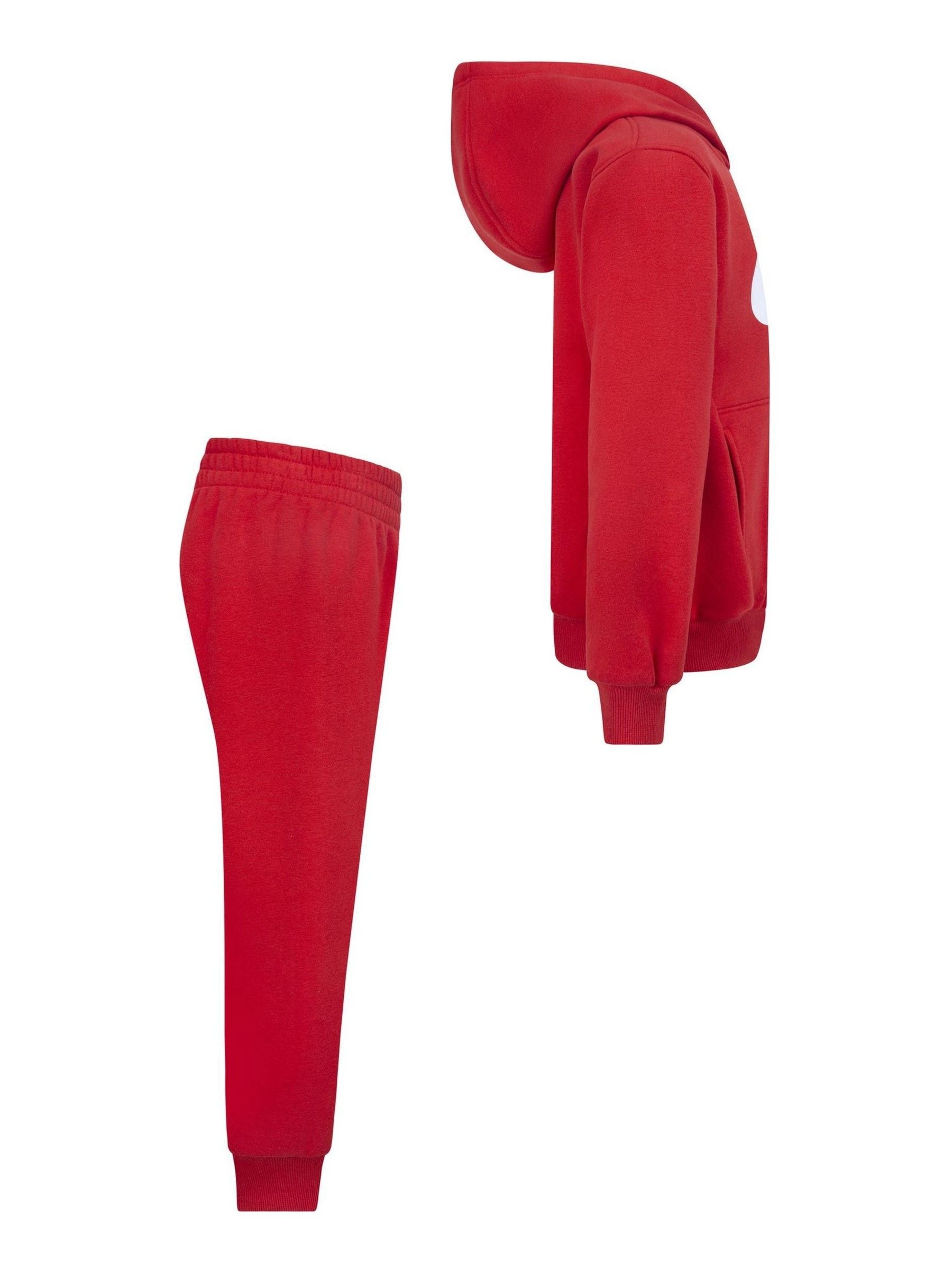 Nike Red Little Kids Club Fleece Tracksuit Set image 5