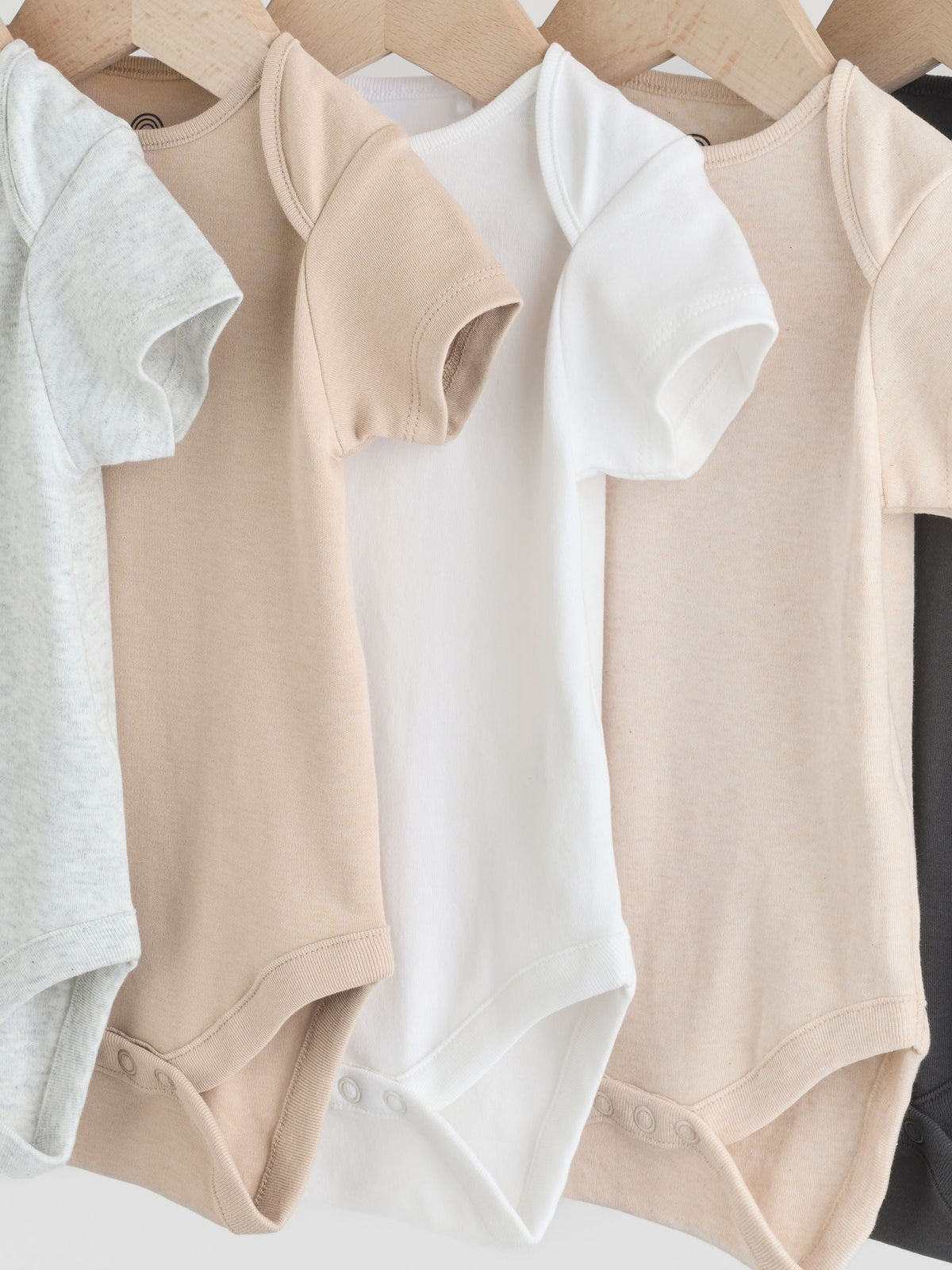 Dsiney Kidz - Neutral Baby Essential Short Sleeve Bodysuits 5 Pack image 9