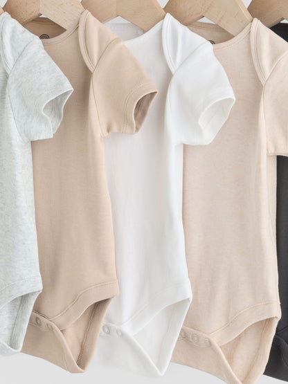 Neutral Baby Essential Short Sleeve Bodysuits 5 Pack image 9