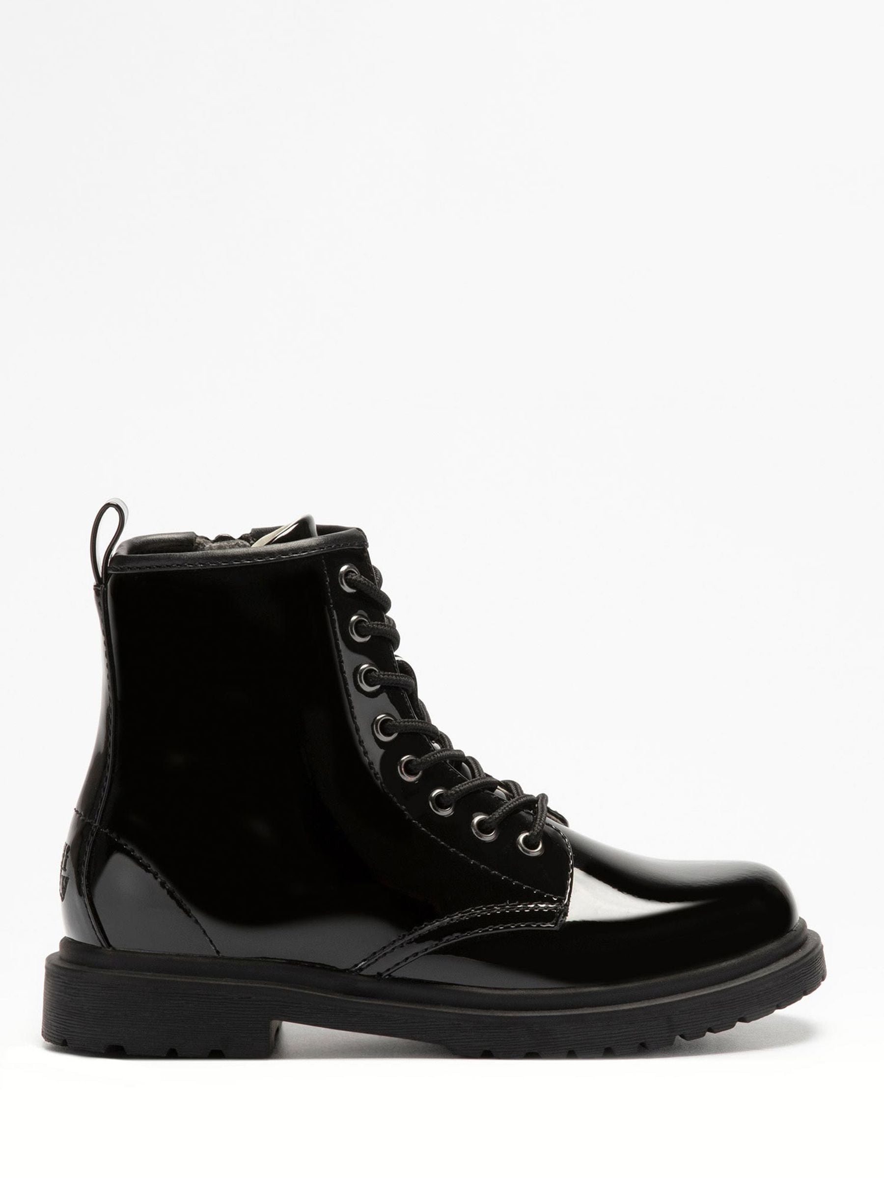 Lelli Kelly Black Patent Harper Lace Up Boots image 1