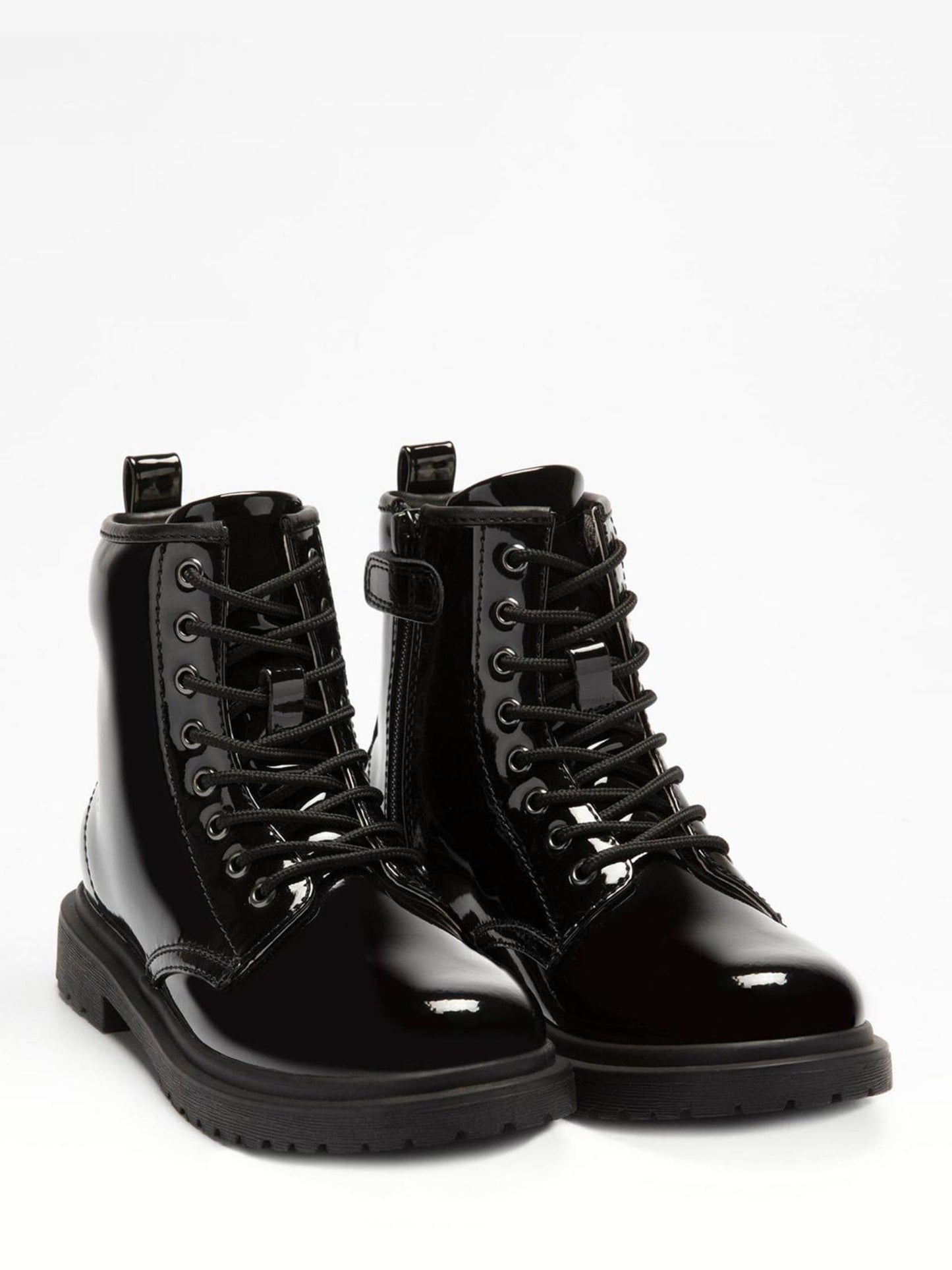 Lelli Kelly Black Patent Harper Lace Up Boots image 2