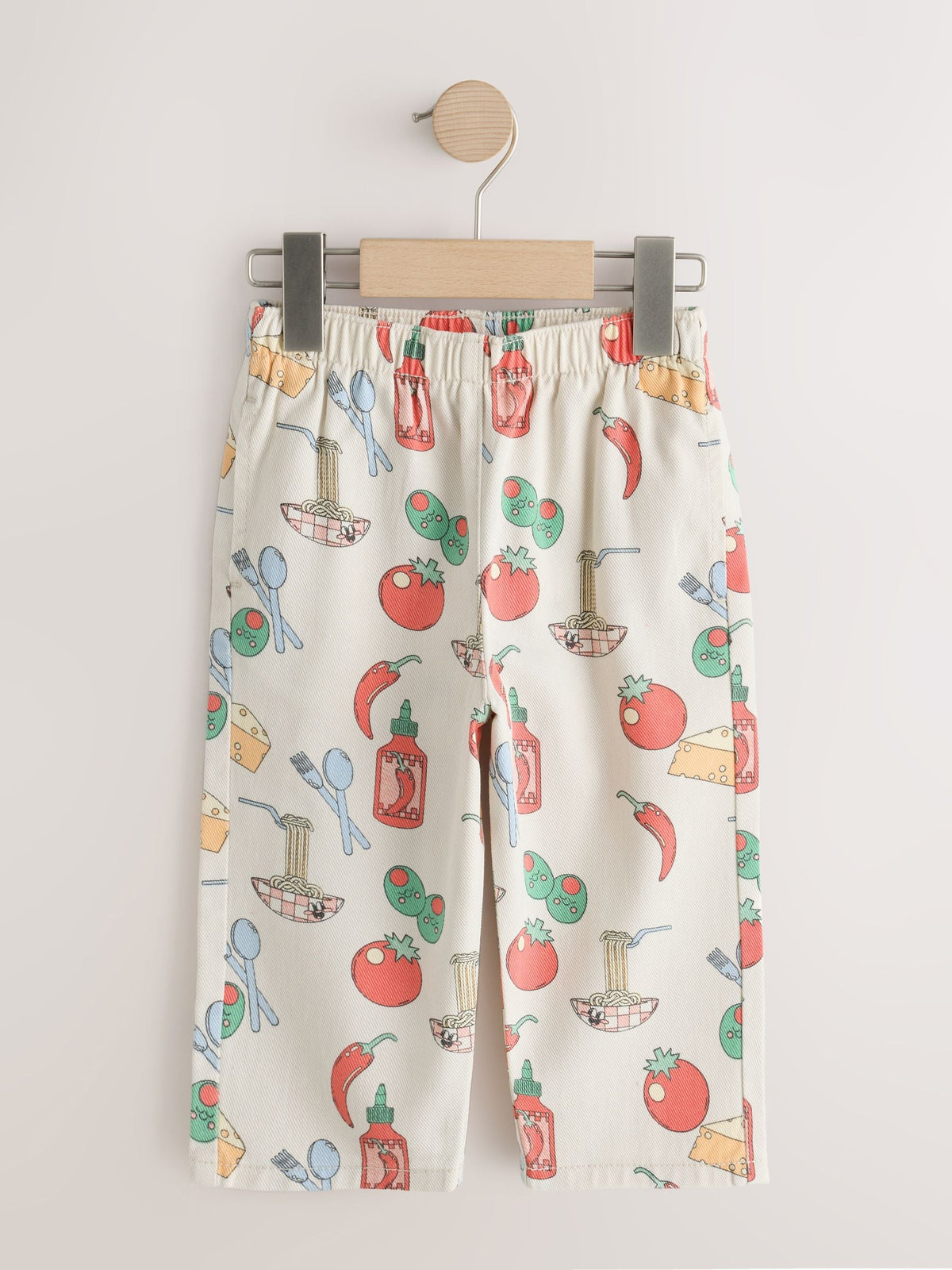 Dsiney Kidz - Ecru Food Printed Jeans (3mths-7yrs) image 1