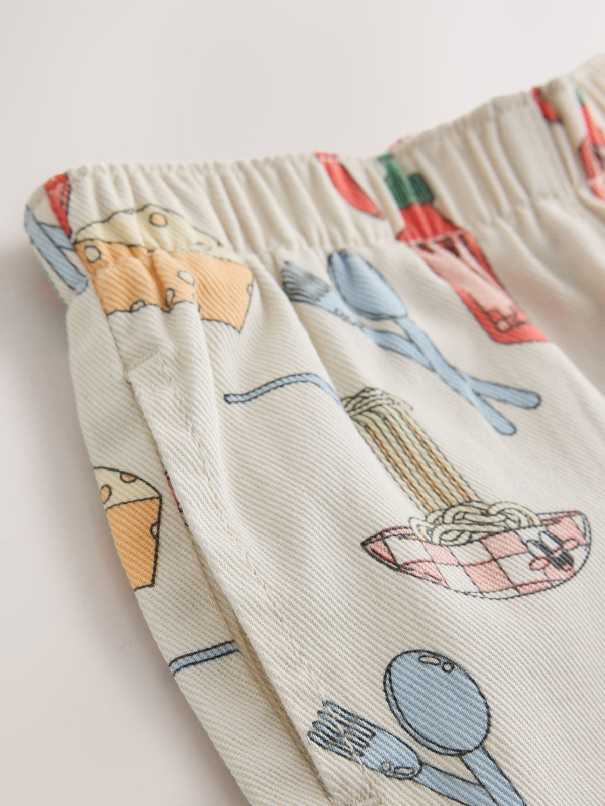 Dsiney Kidz - Ecru Food Printed Jeans (3mths-7yrs) image 3