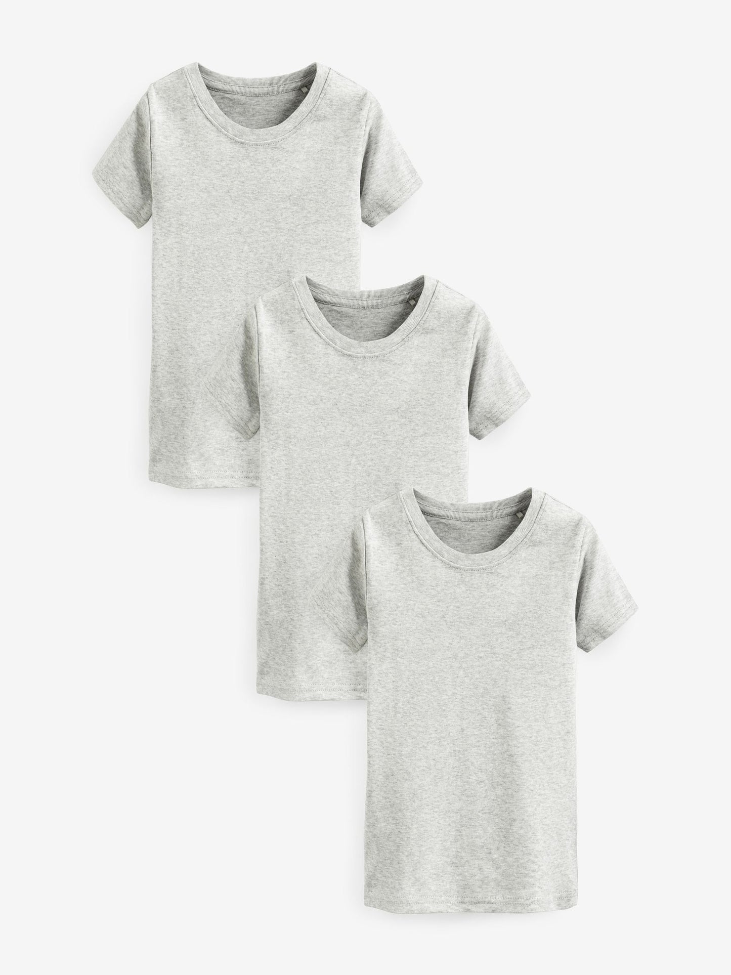 Dsiney Kidz - Grey 100% Cotton Short Sleeve Vests 3 Pack (1.5-16yrs) image 1