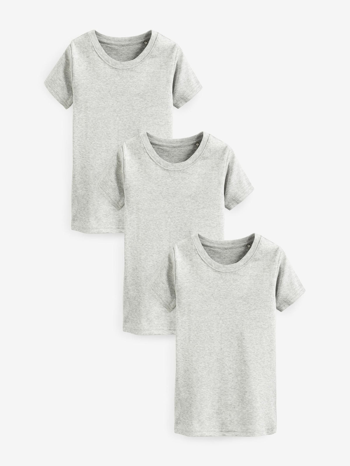 Dsiney Kidz - Grey 100% Cotton Short Sleeve Vests 3 Pack (1.5-16yrs) image 1