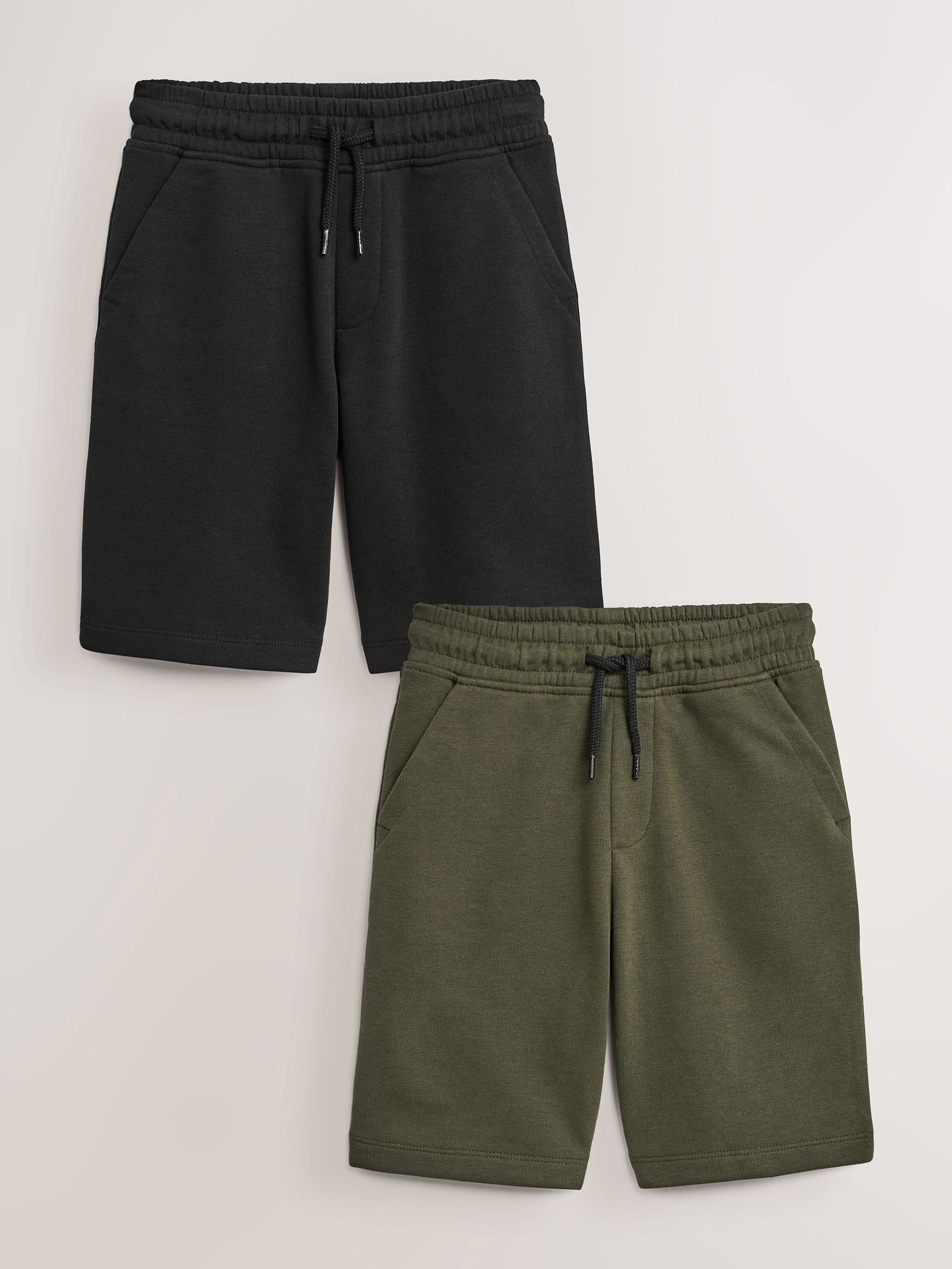 Dsiney Kidz - Black/Khaki Green Basic Shorts (3-16yrs) image 1