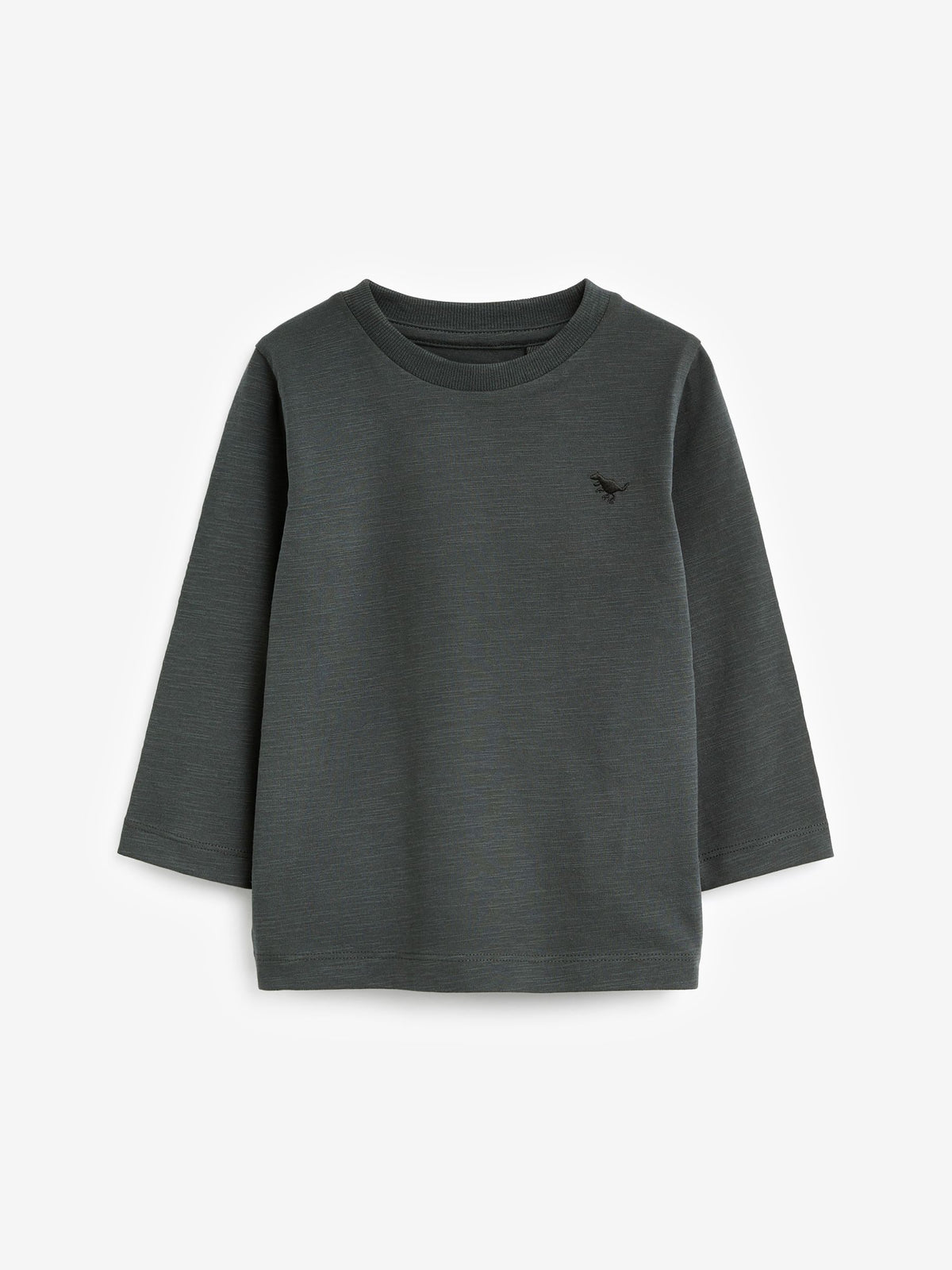 Dsiney Kidz - Charcoal Grey Long Sleeve Plain T-Shirt (3mths-7yrs) image 1