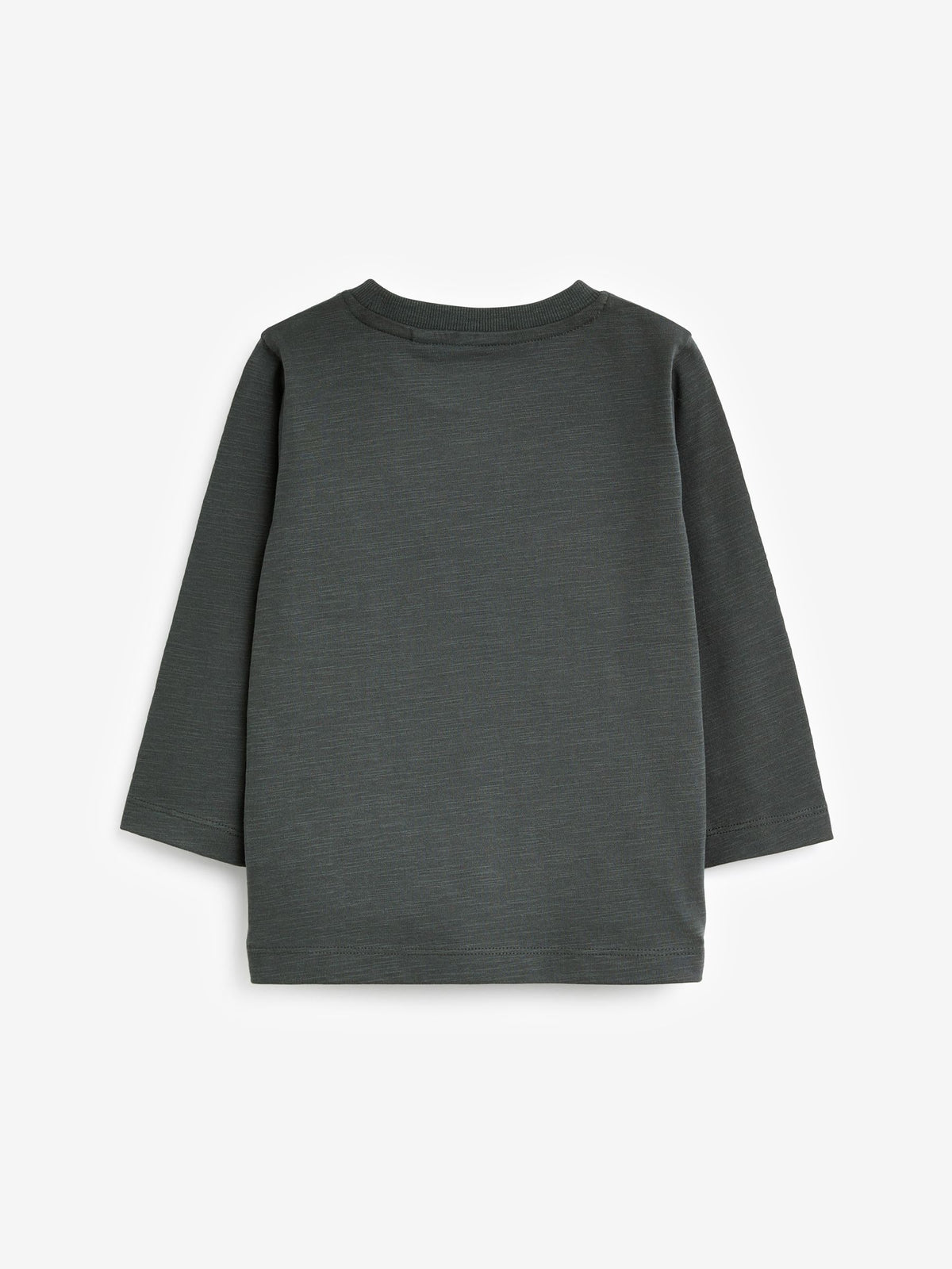 Dsiney Kidz - Charcoal Grey Long Sleeve Plain T-Shirt (3mths-7yrs) image 2