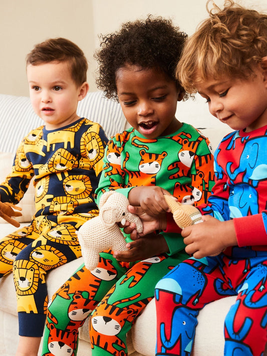Bright Animal Print Snuggle Pyjamas 3 Pack (9mths-8yrs)