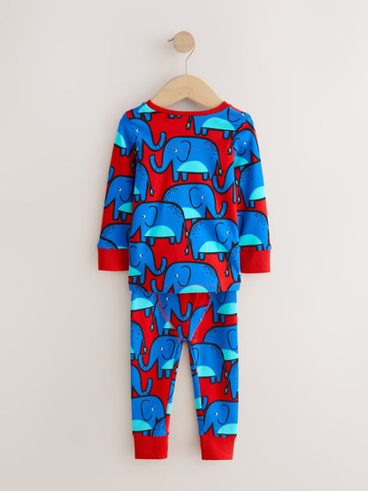 Bright Animal Print Snuggle Pyjamas 3 Pack (9mths-8yrs)