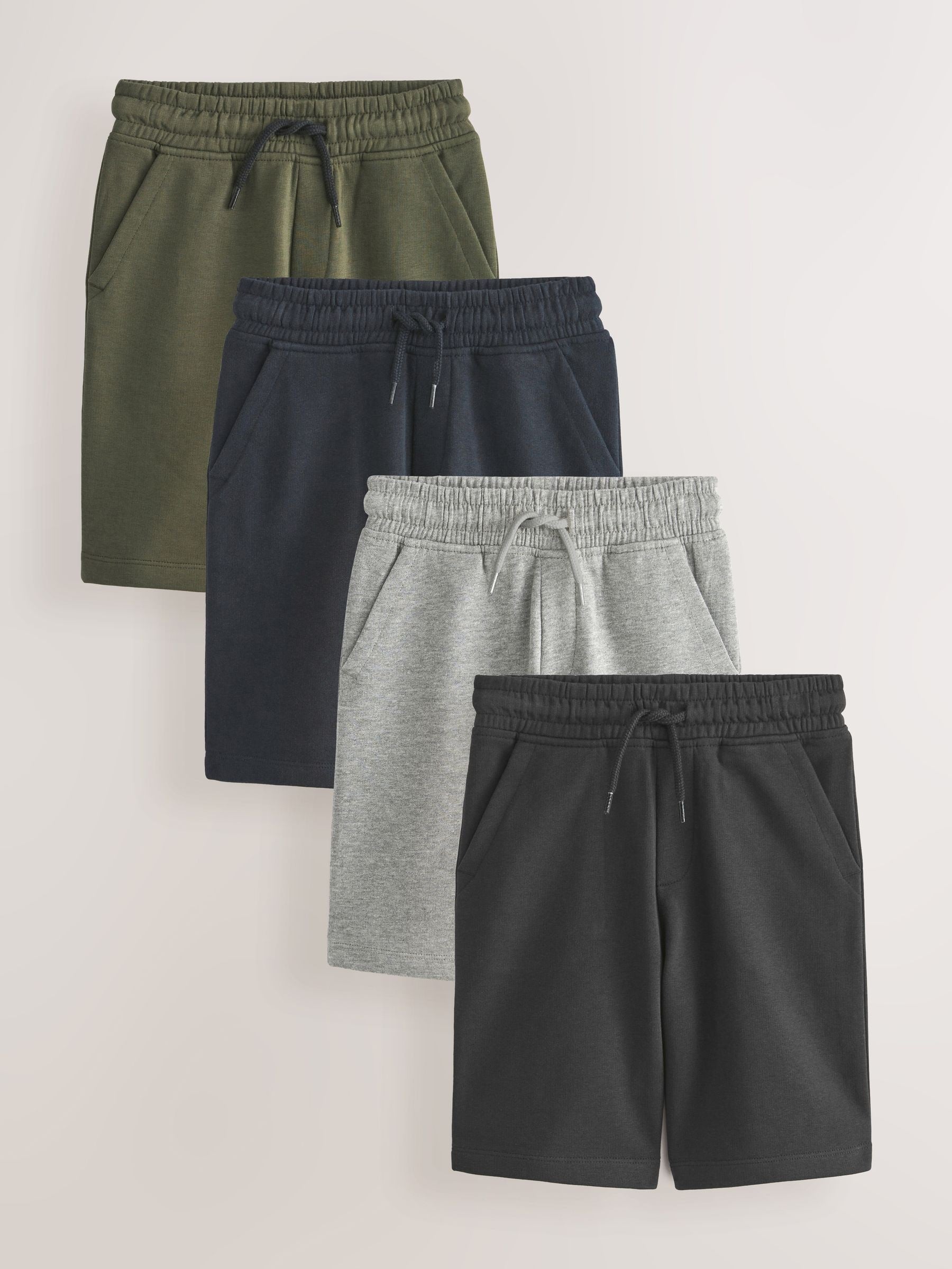 Dsiney Kidz - Black/Navy Blue Regular Fit Basic Shorts (3-16yrs) image 1