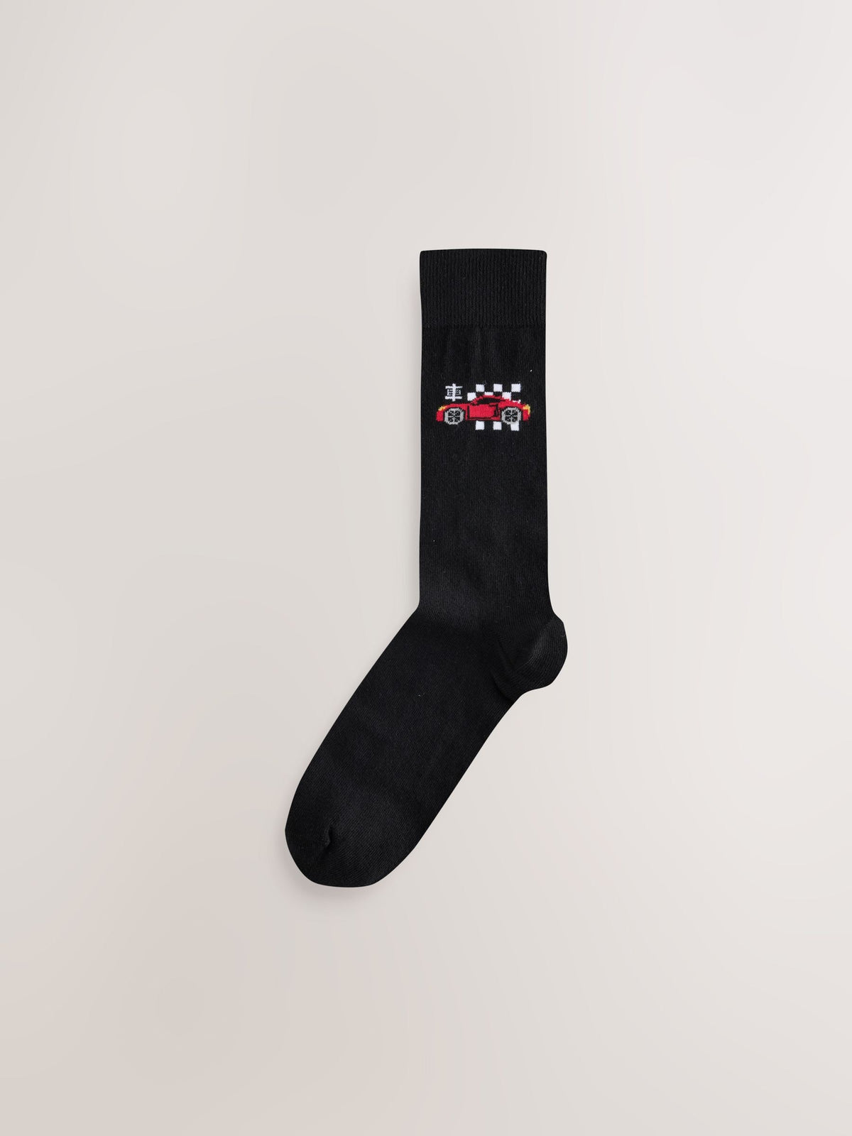 Black Jacquard Japan Cars Pattern Socks 5 Pack - image 4
