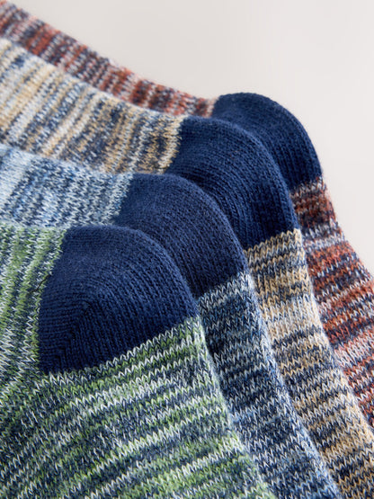 Blue/Green/Red Twist Ribbed Socks 4 Pack - image 6