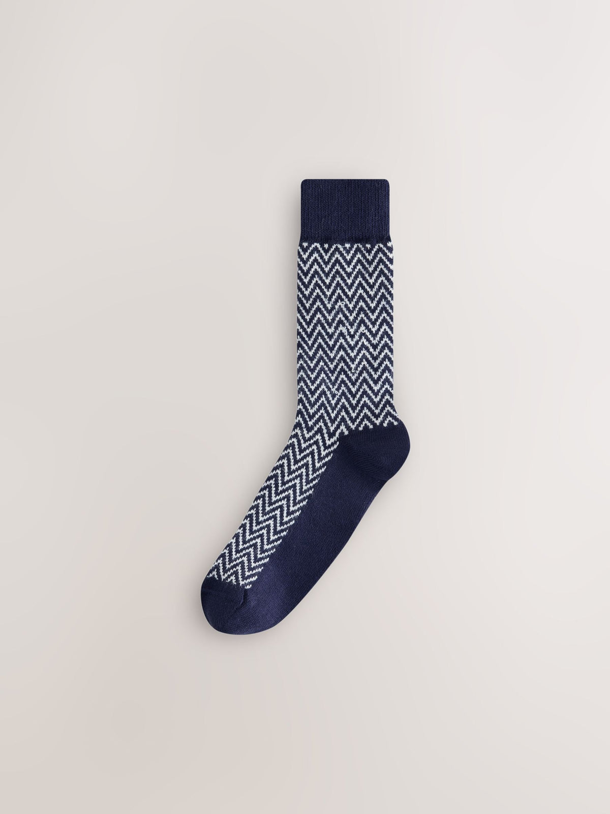 Red/Blue Herringbone Twist Ribbed Socks 4 Pack - image 3
