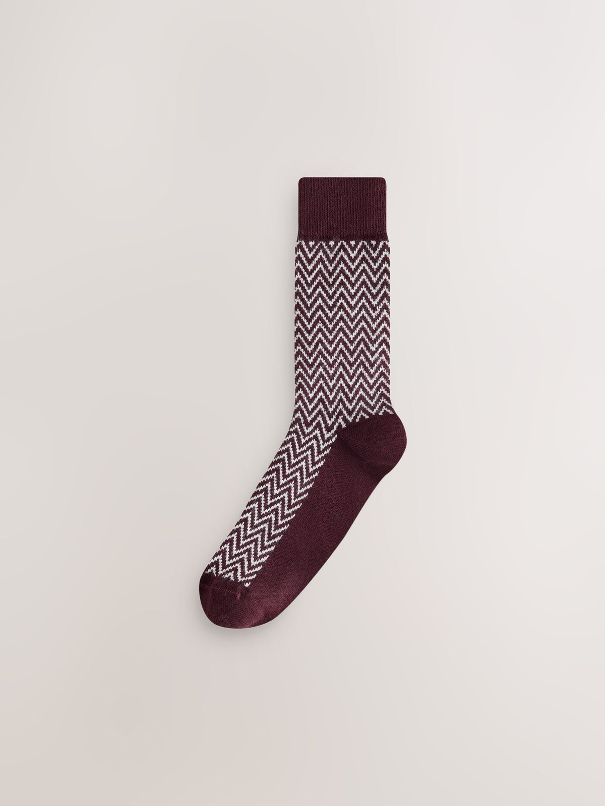 Red/Blue Herringbone Twist Ribbed Socks 4 Pack - image 4