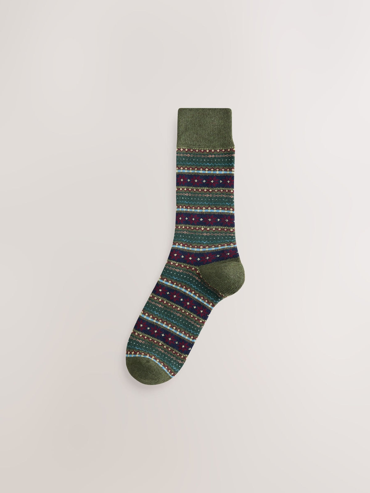 Red/Green Twist Ribbed Socks 4 Pack - image 2
