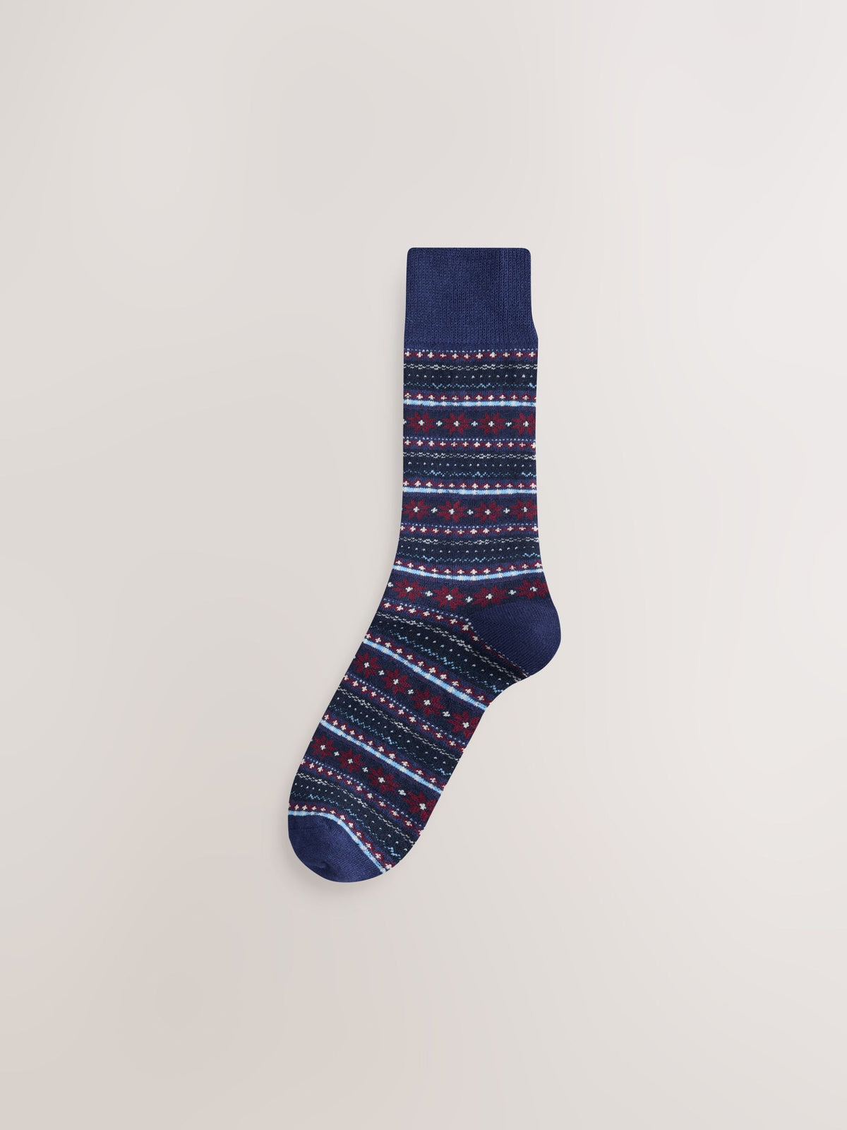 Red/Green Twist Ribbed Socks 4 Pack - image 3