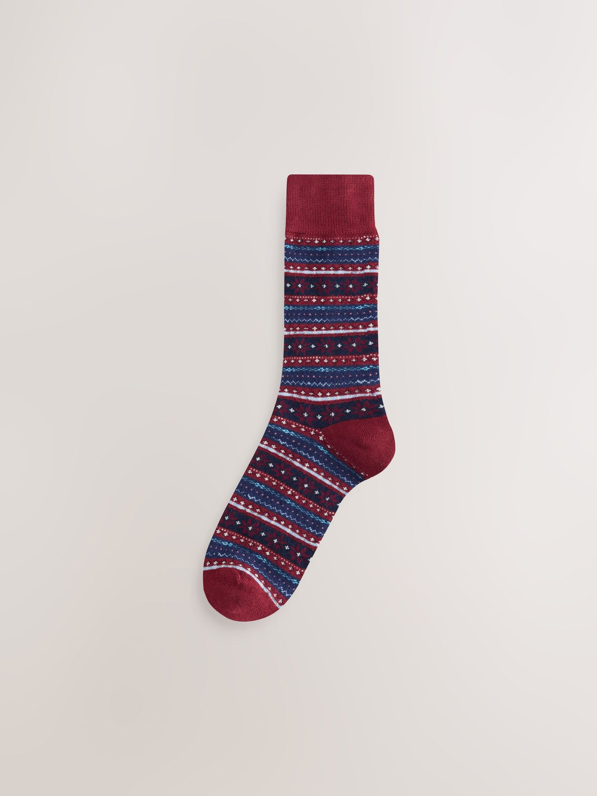 Red/Green Twist Ribbed Socks 4 Pack - image 4