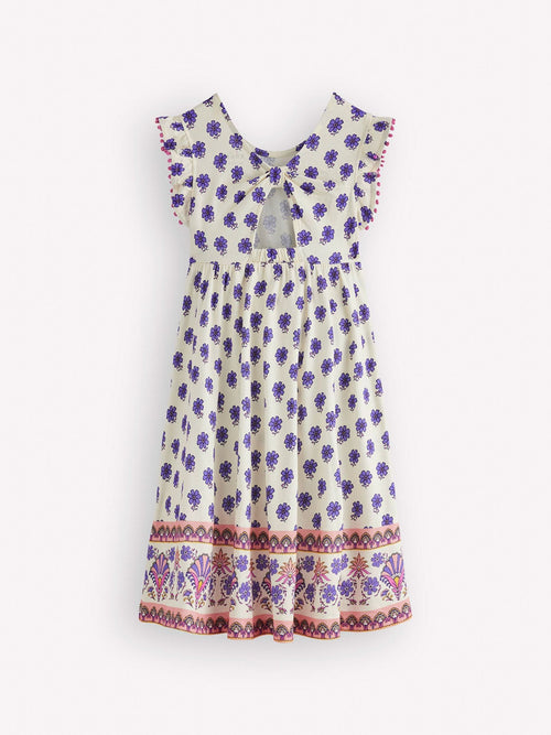Dsiney Kidz - Boden Cream Bow Back Jersey Dress image 1