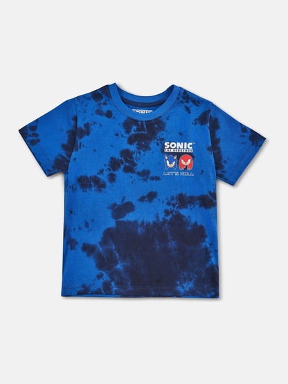 Dsiney Kidz - Angel & Rocket Blue 100% Cotton Sonic Graphic Tie Dye T-Shirt image 4