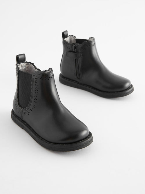 Black Wide Fit (G) Chelsea Ankle Boots image 1