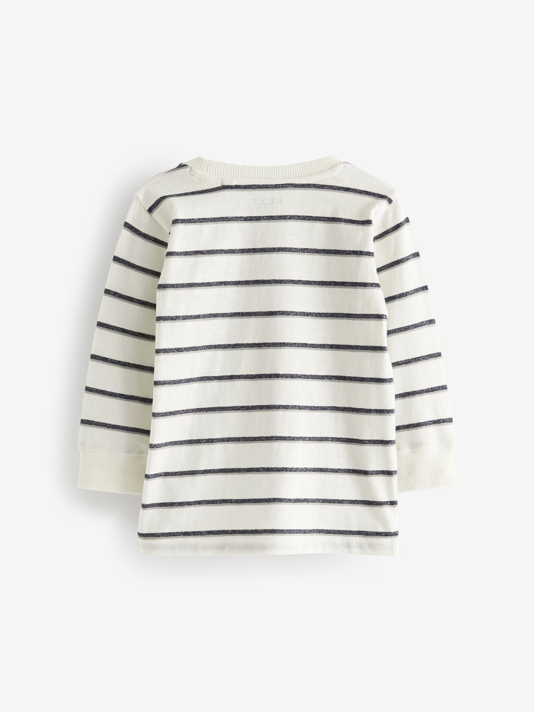 Black/White Plain Long Sleeve T-Shirts 5 Pack (3mths-7yrs) image 2