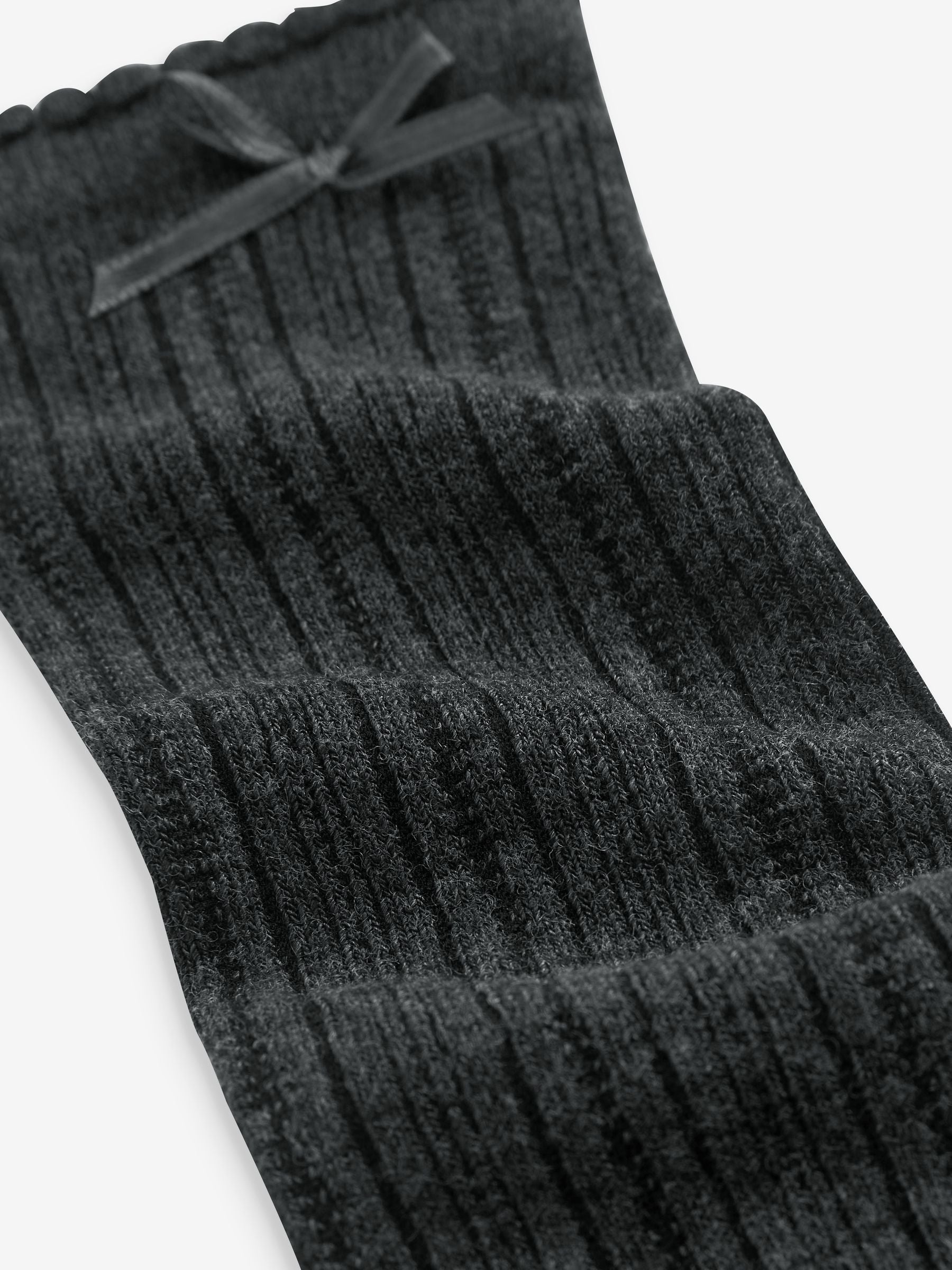 Clarks Grey Knee High School Socks 2 Pack image 2