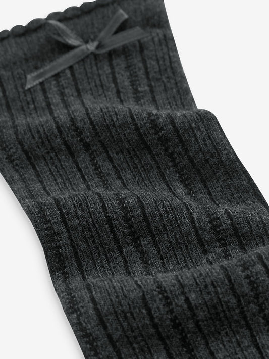Clarks Grey Knee High School Socks 2 Pack image 2