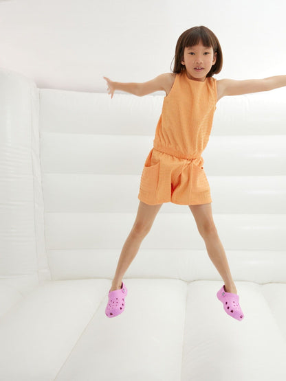 Crocs Pink Kids Unisex Classic Clogs image 4