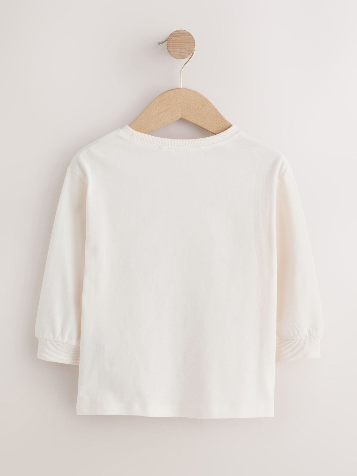 Ecru Bow Applique Long Sleeve Top (3mths-7yrs) - image 2