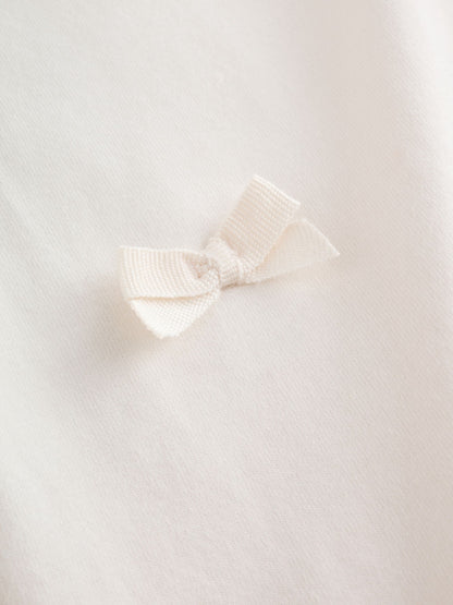 Ecru Bow Applique Long Sleeve Top (3mths-7yrs) - image 4