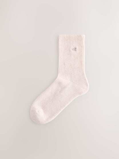 self. Oatmeal Cushion Sole Ankle Socks 7 Pack - image 3