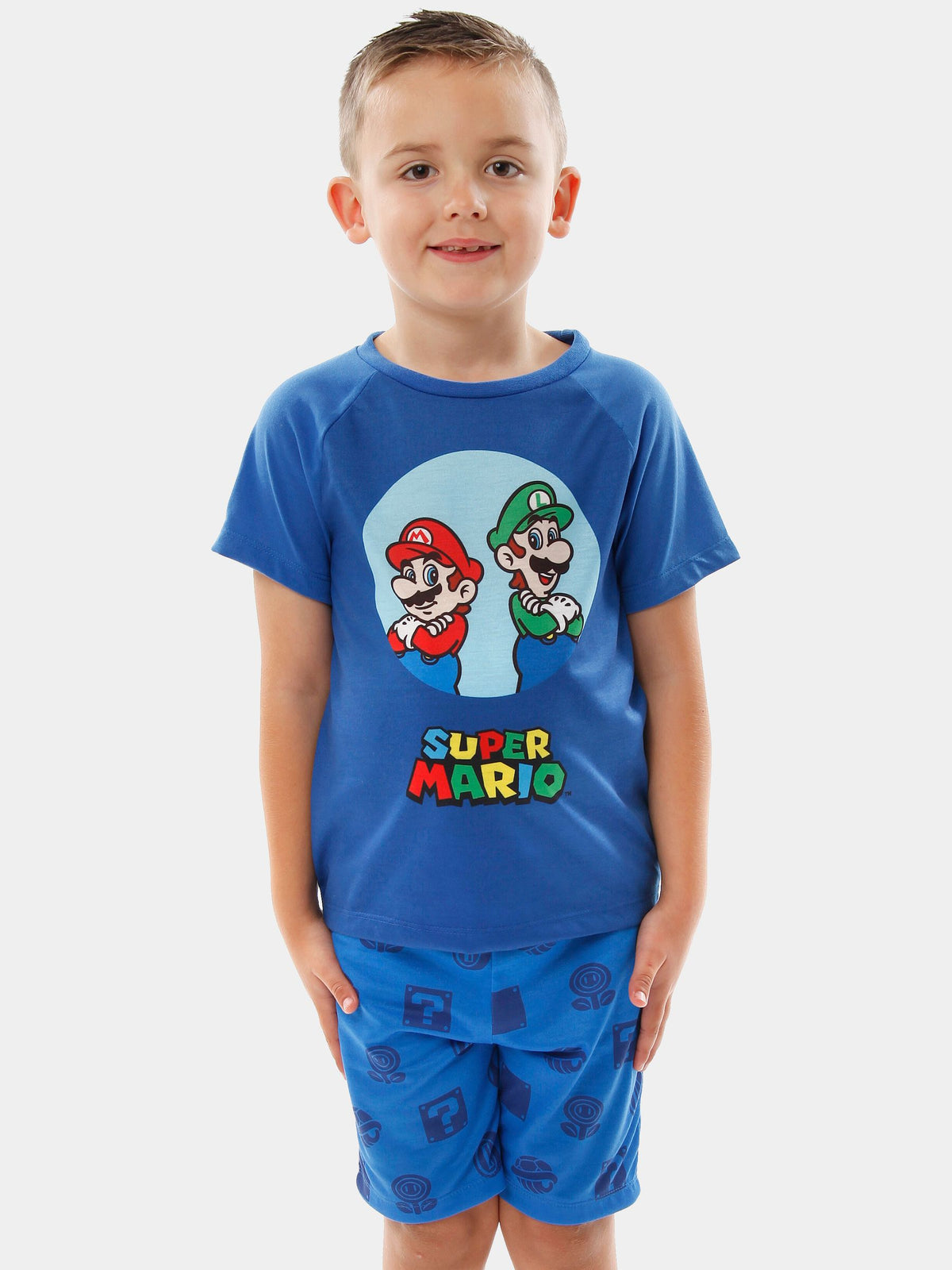 Dsiney Kidz - Character Blue Super Mario And Luigi Short Pyjamas image 2