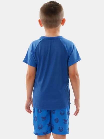 Dsiney Kidz - Character Blue Super Mario And Luigi Short Pyjamas image 3
