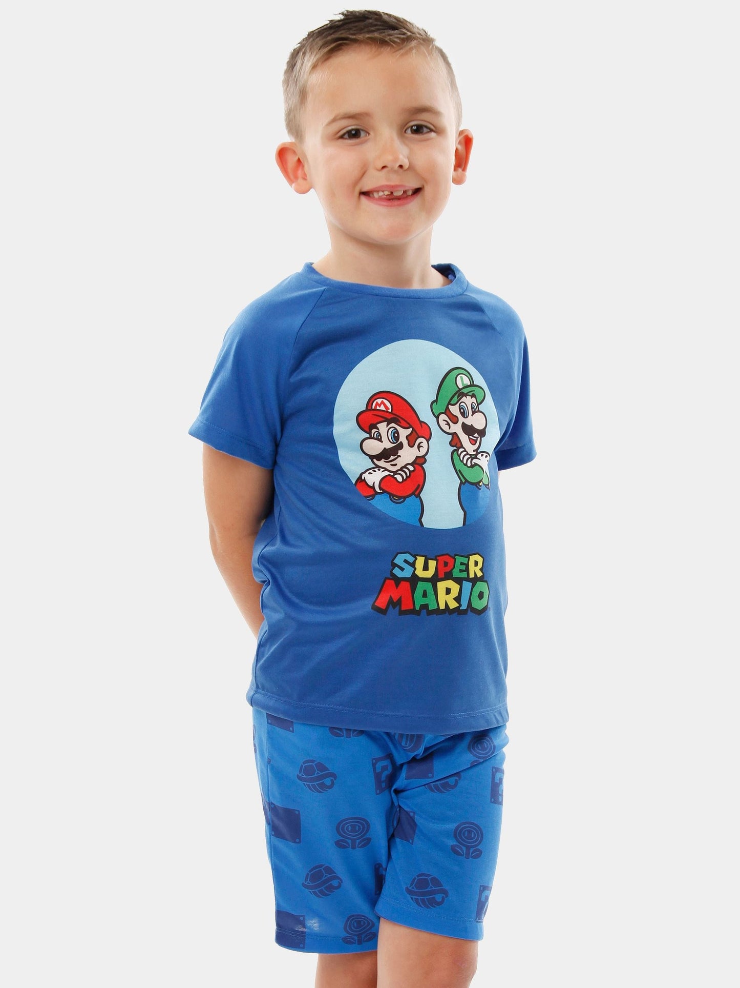 Dsiney Kidz - Character Blue Super Mario And Luigi Short Pyjamas image 4